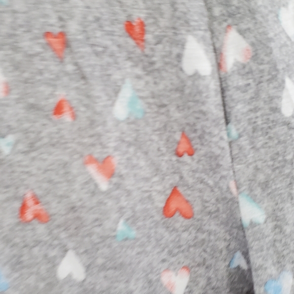 grey heart print comfy pj pants - Picture 2 of 4